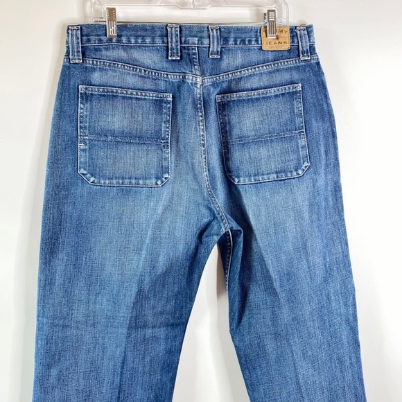 Tommy Hilfiger Mens Jeans 34x32 Med Wash Straight Leg Carpenter Style Pockets - Picture 7 of 16